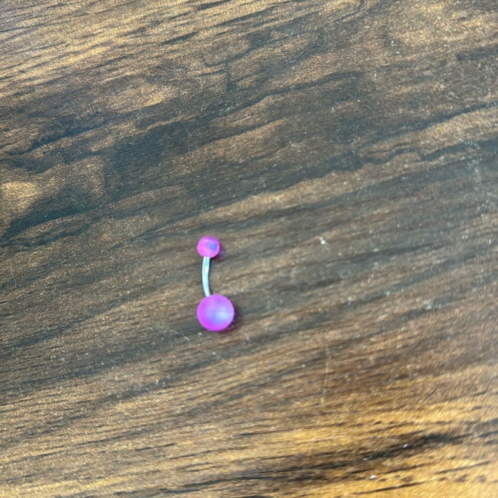 Iridescent Pink Bellyring
